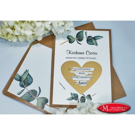 Prośba dla Matki Chrzestnej, Ojca Chrzestnego - zdrapka