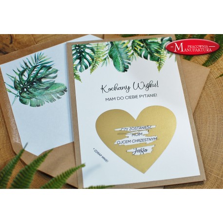 Prośba dla Matki Chrzestnej, Ojca Chrzestnego - zdrapka