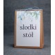 numer na stół z motywem kwiatowym-botanicznym