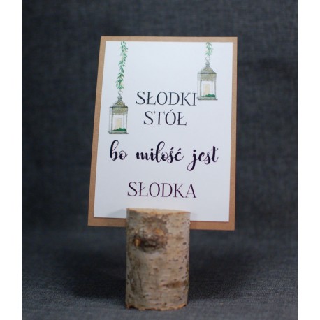 numer na stół z motywem kwiatowym-botanicznym