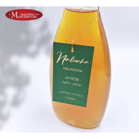 zawieszki na butelki, alkohol weselny