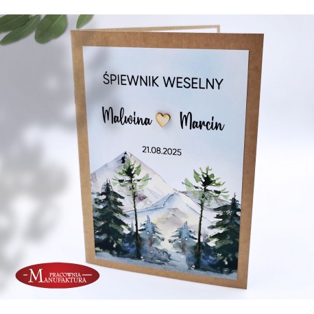 RUSTYKALNY ŚPIEWNIK WESELNY MOTYW GÓR
