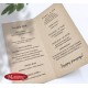 menu z motywem gór