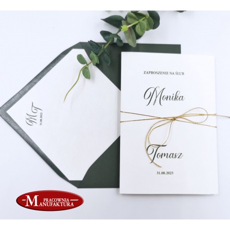 minimalistyczne zaproszenia ślubne