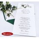kwiatowe zaproszenia na komunię z hostią greenery