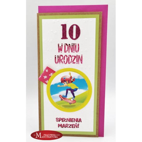 DU10- KARTKA NA URODZINY DLA DZIEWCZYNKI - 10