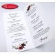 menu -  pudrowy róż i bordo -  Sweet Rose