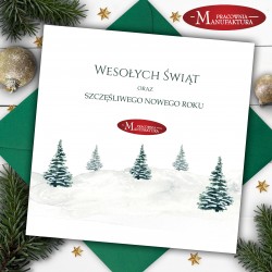 firmowe karnety świąteczne ze złoceniem
