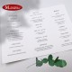 Menu karta drinków ręcznie zdobione