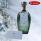 delikatne zawieszki na butelkę, alkohol weselny DUSTY BLUE