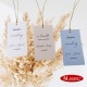 eleganckie zaproszenia z nitem DUSTY BLUE