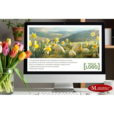 e-kartka, kartka elektroniczna z logo firmy