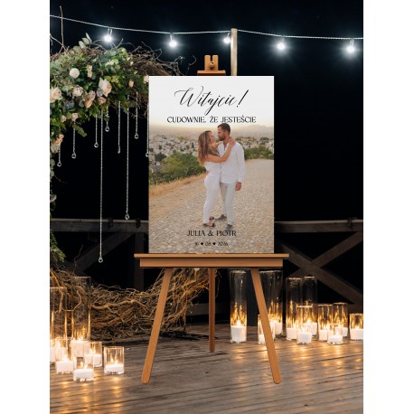 Tablica powitalna plakat