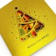 Kartka świąteczna z geometryczną choinką – logo i życzeniami