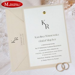 nowoczesne, minimalistyczne zaproszenia ślubne