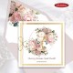 Rustykalne zaproszenia komunijne z kielichem, pink peonies