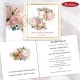 Rustykalne zaproszenia komunijne z kielichem, pink peonies