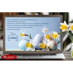 e-kartka, kartka elektroniczna z logo firmy
