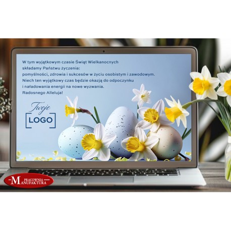 e-kartka, kartka elektroniczna z logo firmy