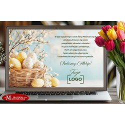 e-kartka, kartka elektroniczna z logo firmy