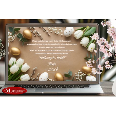 e-kartka, kartka elektroniczna z logo firmy