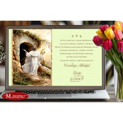 e-kartka, kartka elektroniczna z logo firmy