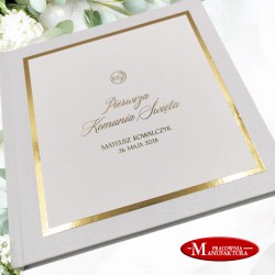 KSIĘGA GOŚCI KOMUNIJNYCH GOLD PLATED