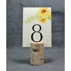 numer na stół z motywem kwiatowym-botanicznym