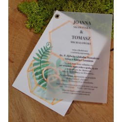 Zaproszenia ślubne z kalką