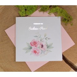 zaproszenia ślubne z motywem kwiatowym