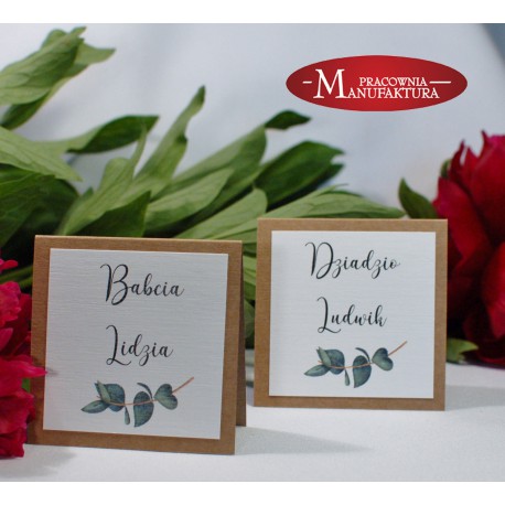 kwiatowe winietki na chrzest na szpilce