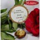 kwiatowe podziękowanie na chrzest na szpilce