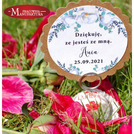 kwiatowe podziękowanie na chrzest