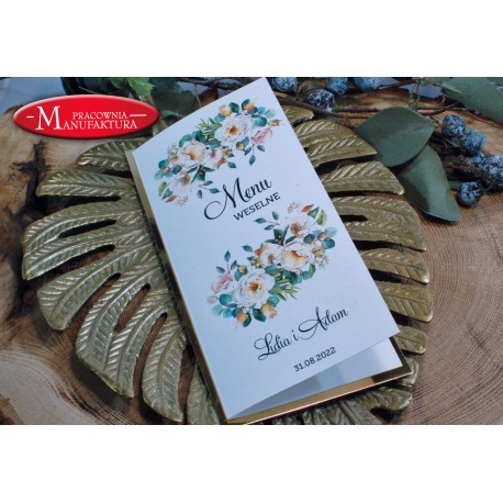 menu kwiatowo botaniczne